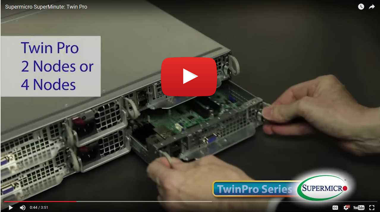 Supermicro's 2U Twin and TwinPro Servers Product Family