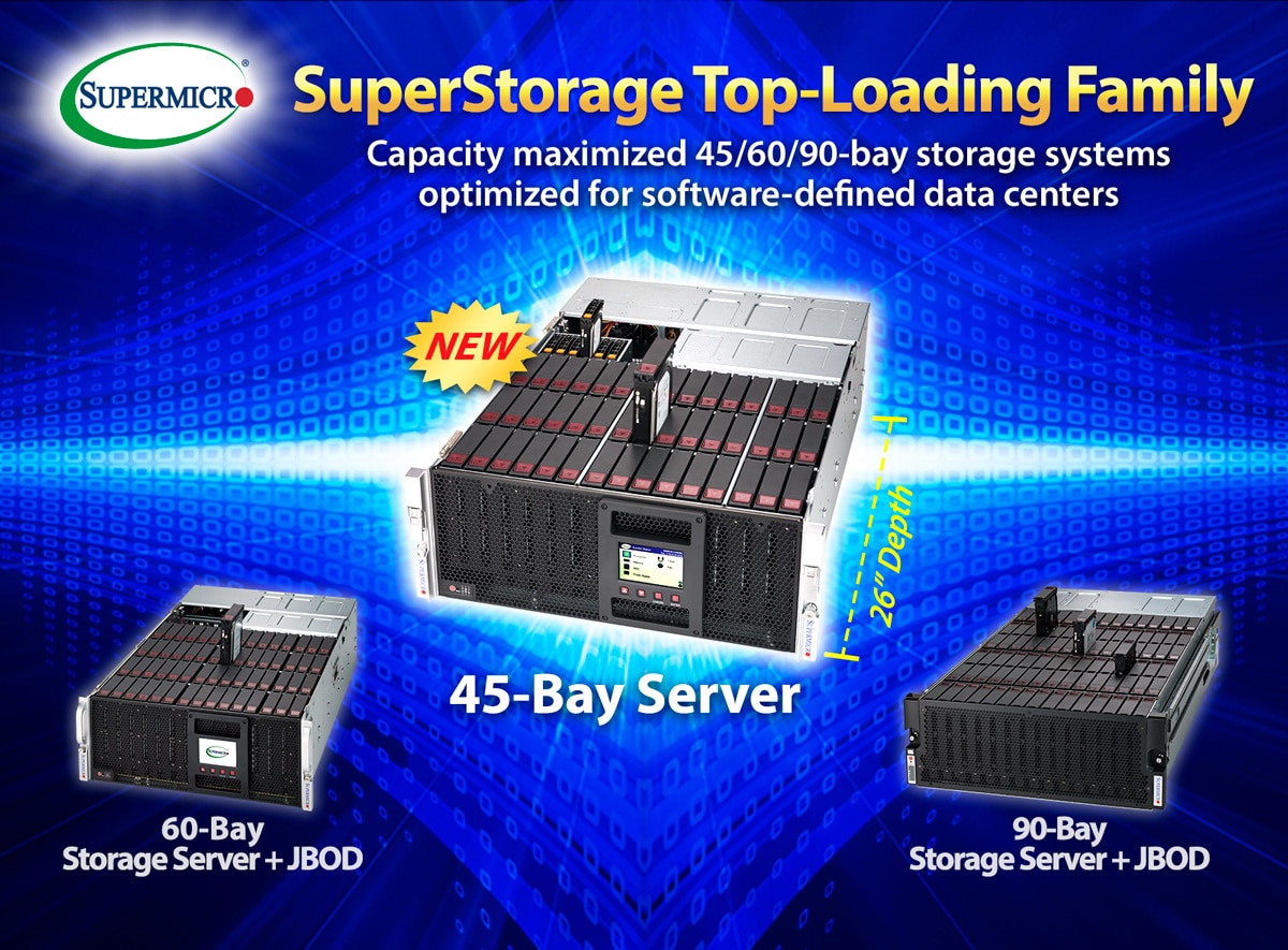Supermicro 4U Top-Load Storage Servers