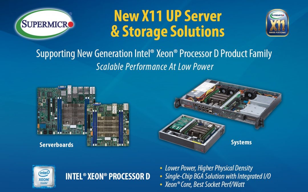 Supermicro Solutions based on Latest Intel® Xeon® D Processors | Core Technologies