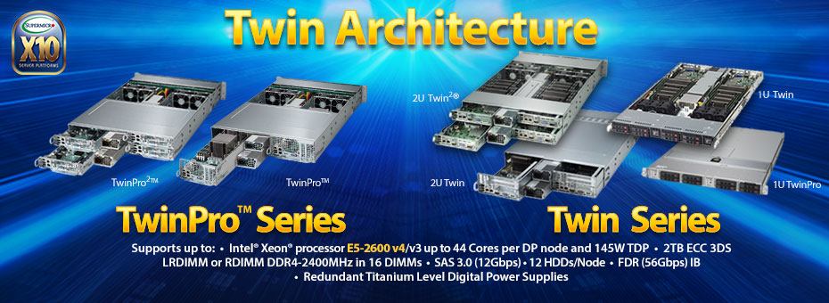 Supermicro 2U TwinPro Servers