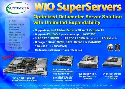 Supermicro Rack WIO Servers
