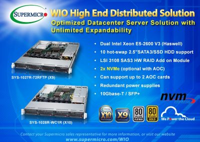 Supermicro Rack WIO Servers