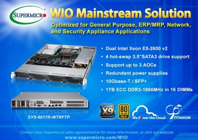 Supermicro Rack WIO Servers